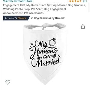 Used once pet bandana wedding